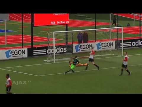 Ajax C2 wint ruim van Feyenoord | Streep van Matthijs de Ligt