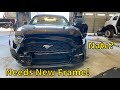 Rebuilding a Wrecked 2018 Ford Mustang! Frame Rail Replacement.