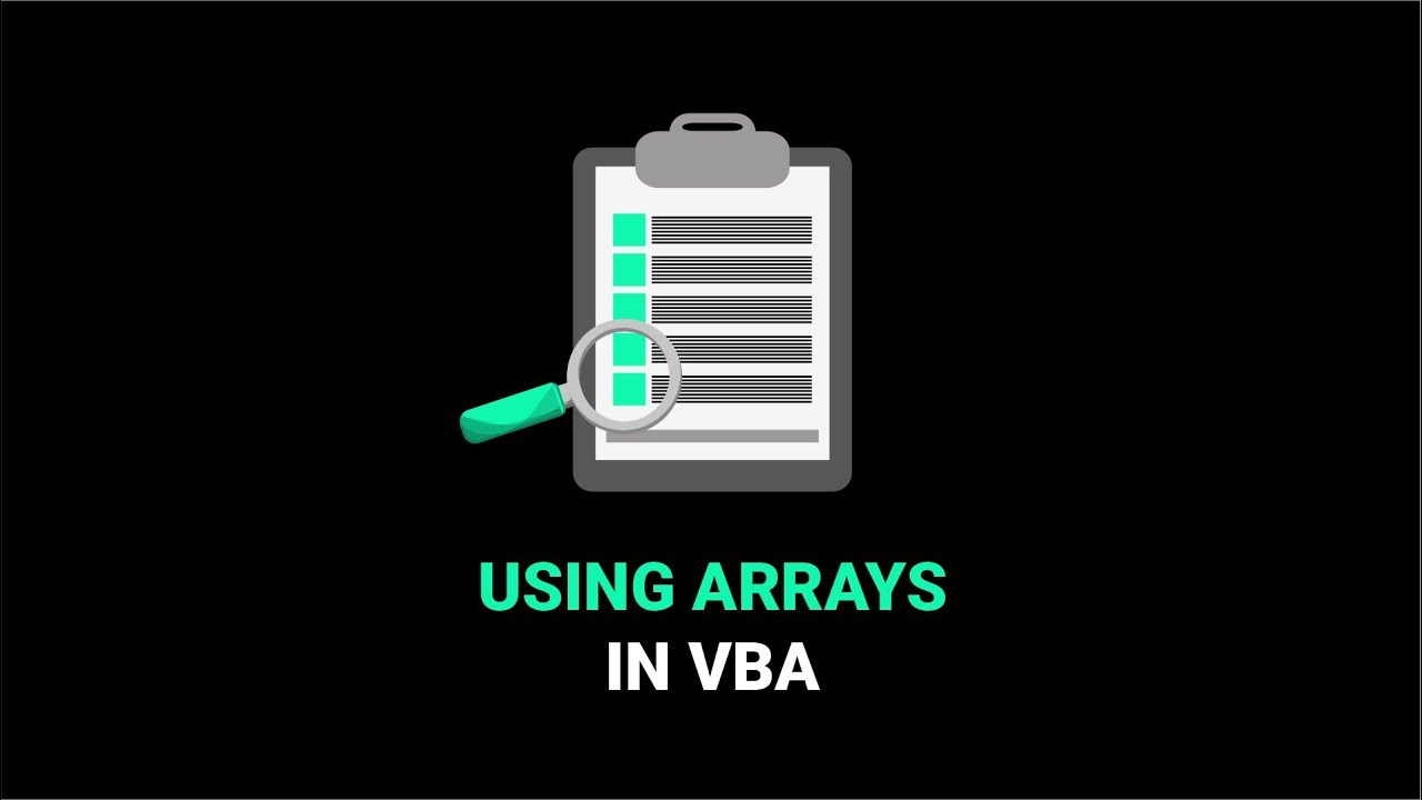 Using Arrays In VBA