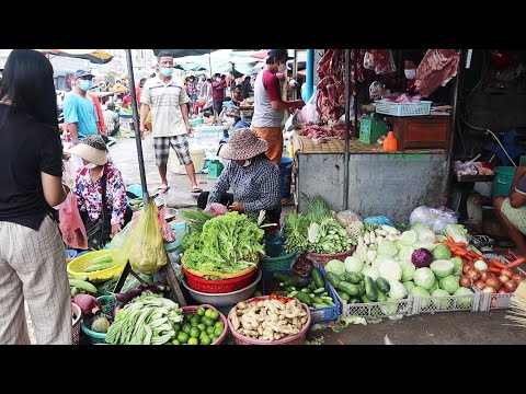 Cambodia Market Tour | Buy fresh food at Phoum Russey Market