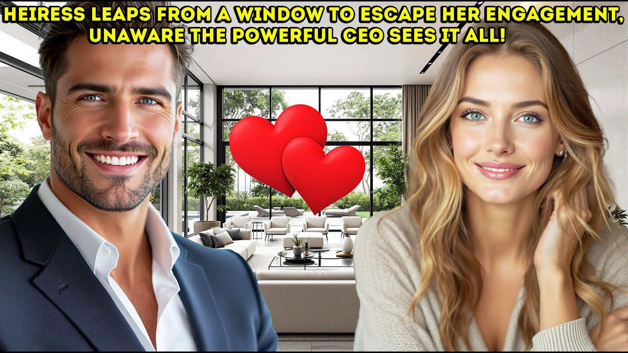 Heiress Leaps from a Window to Escape Her Engagement, Unaware the Powerful CEO Sees It All!