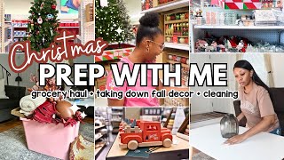 CHRISTMAS DECORATING PREP🎄Lets Get Ready For Christmas | Taking Down Fall Decor