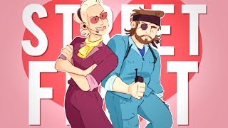 caught in a street fight.