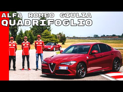 2018 Alfa Romeo Giulia Quadrifoglio Driven - Sebastian Vettel, Kimi Räikkönen, & Antonio Giovinazzi