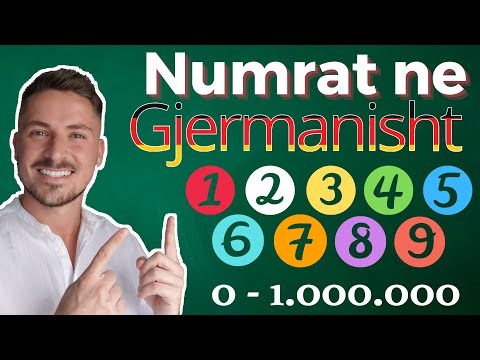 NUMBERS in GERMAN - Albanian