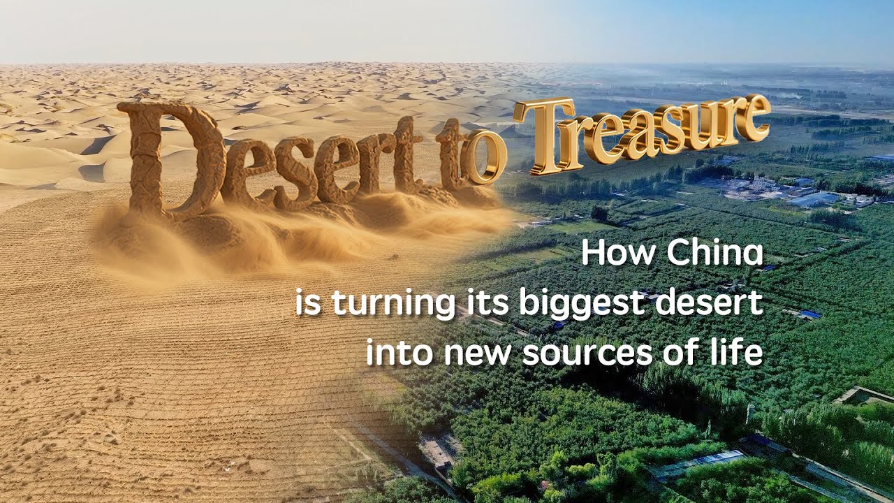How China is turning its biggest desert into new sources of life