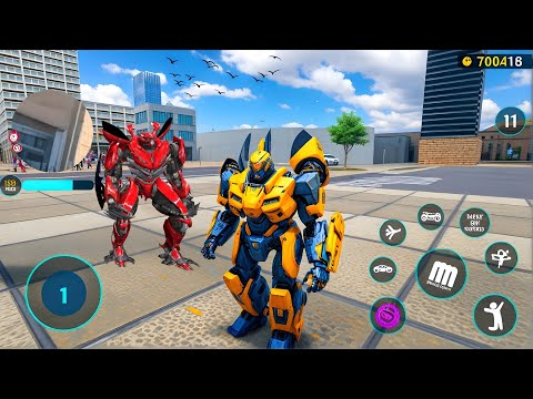Bumblebee vs Red Mirage Multiple Transformation Jet Robot Car Game 2020 - Android Gameplay