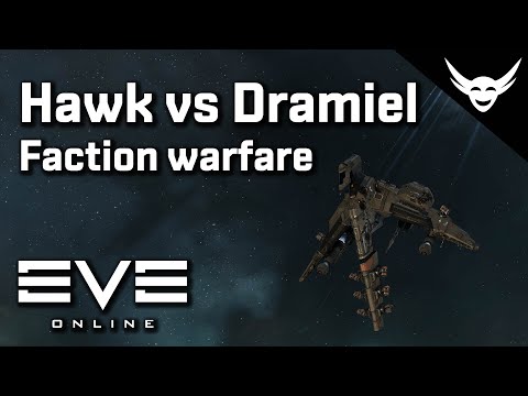 EVE Online - Hawk vs Dramiel faction warfare Small plex