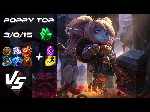 TOP Poppy vs Ornn - NA Grandmaster Patch 14.9