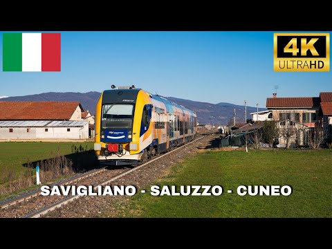 🇮🇹 4K Cab Ride SAVIGLIANO - SALUZZO - CUNEO 🇮🇹
