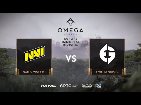 Natus Vincere vs Evil Geniuses, OMEGA League: Europe, bo3, game 2 [Maelstorm & Jam]