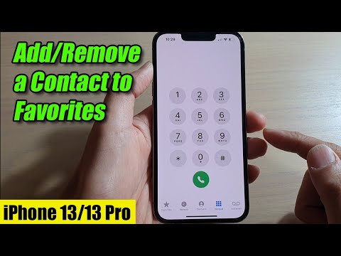 iPhone 13/13 Pro: How to Add/Remove a Contact to Favorites