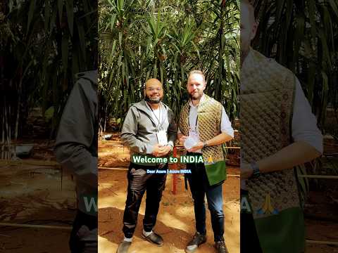 Sammy Deprez - A warm welcome to INDIA by Dear Azure AI group - #MSAITour Bengaluru- #INDIA #shorts
