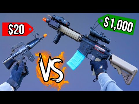 Cheap vs Expensive Airsoft Rifles!