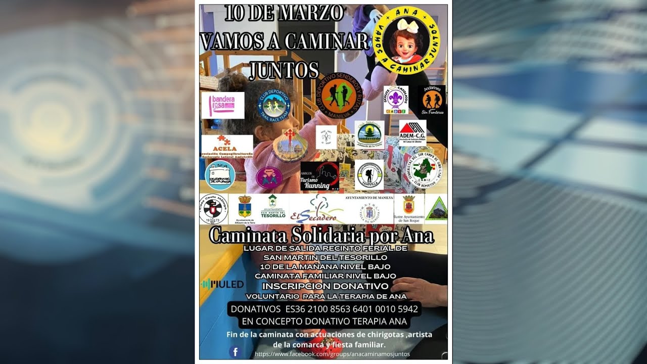 Se consigue un año de fisioterapia para Ana tras la caminata solidaria