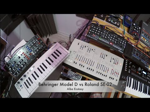 Behringer Model D -vs- Roland SE-02 (ONE PATCH COMPARISON ;) )