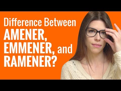 Ask a French Teacher Series 2 #22 - What is the Difference Between Amener, Emmener, and Ramener?