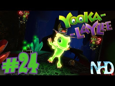 Let's Play Yooka-Laylee (pt24) Glitterglaze Glacier - Gloomy Gem Grotto