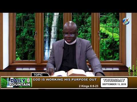 DAILY FOUNTAIN OF SEPTEMBER 13, 2018 - VEN. OGUNMILUYI SAMUEL OLANREWAJU