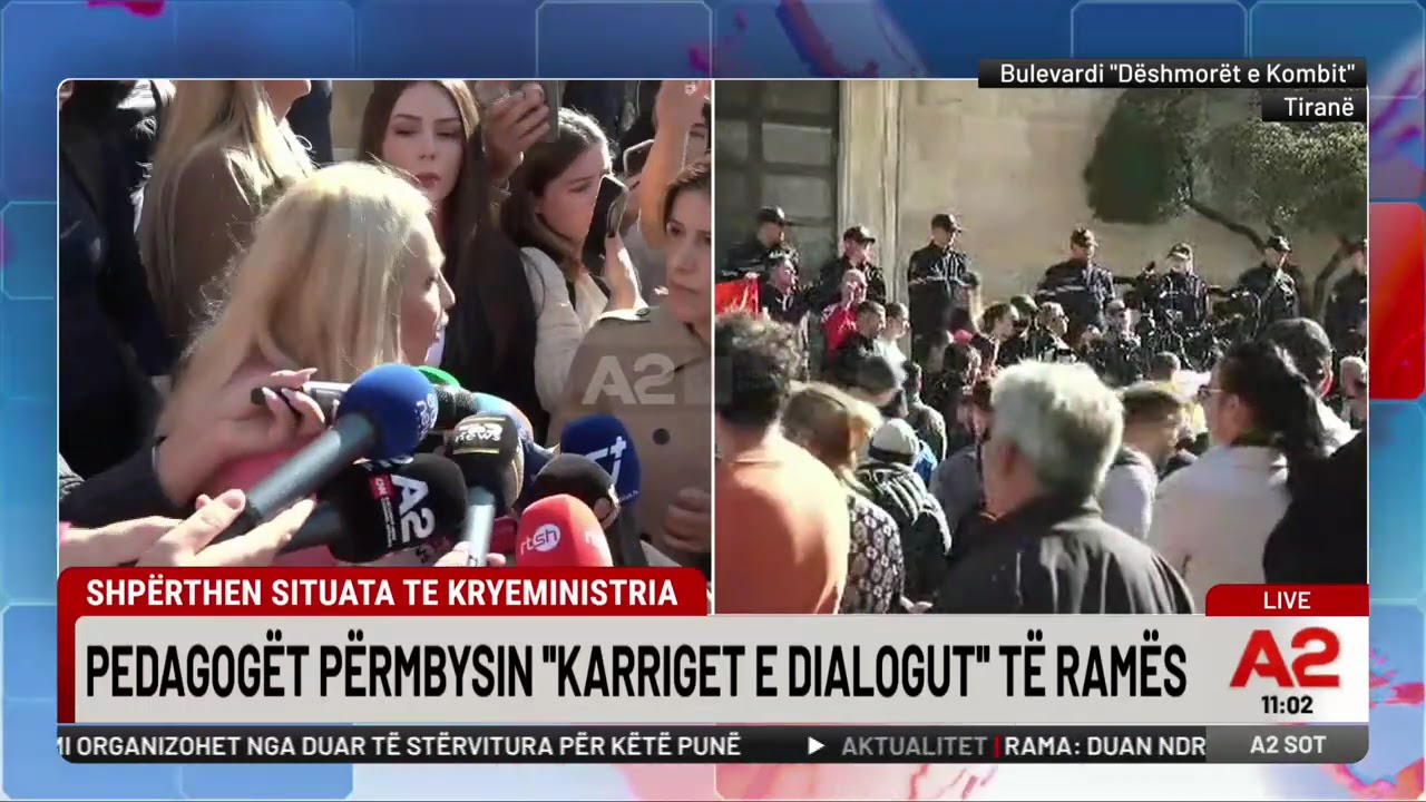 “Pa dorëheqje nuk ka dialog”- Protestuesit thyejnë karriget e vendosura nga Rama para Kryeministrisë (VIDEO)