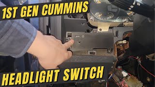 Headlight Switch Replacement | 1st Gen Cummins