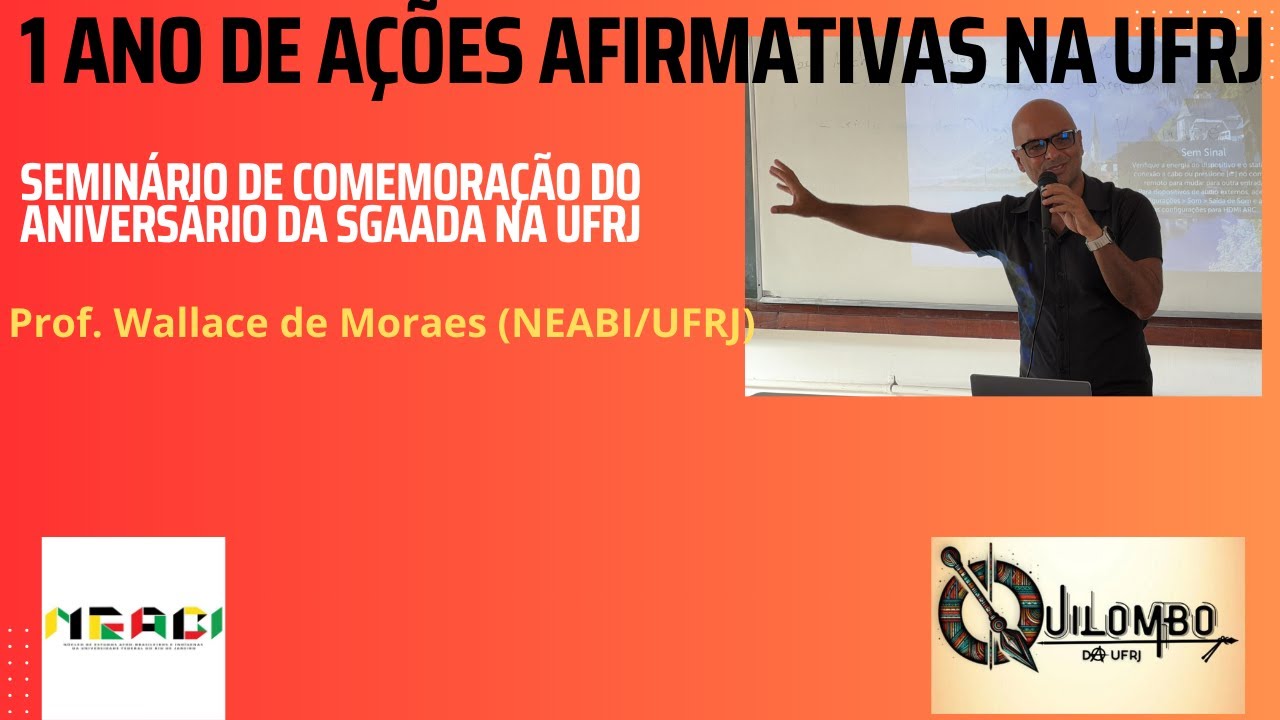 SGAADA 1 ano defendendo o respeito às ações afirmativas