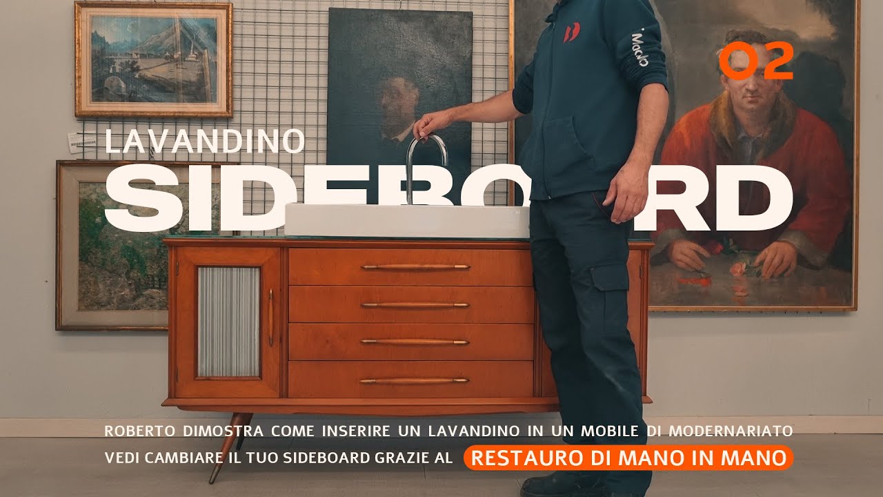 02 L'arte del Restauro: Come Trasformare un Sideboard in un Mobile Lavabo