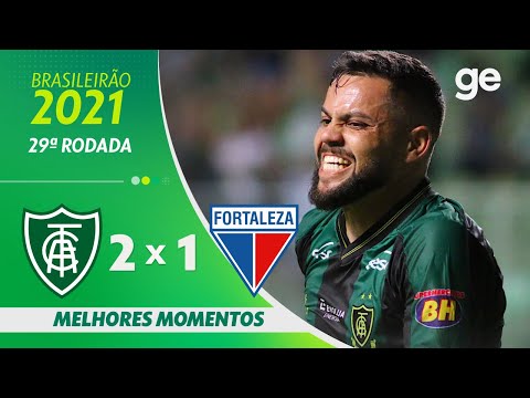 Gols e lances de América-MG x Fortaleza