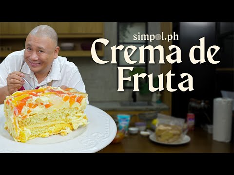 Homemade Crema de Fruta Recipe | Chef Tatung's Easy Filipino Christmas Dessert with Custard & Fruits