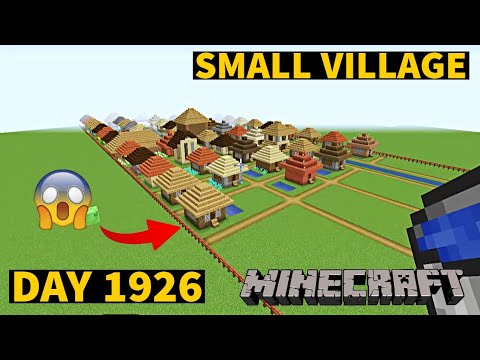 INSANE!!! Building Small Village in Minecraft Creative - Day 1926