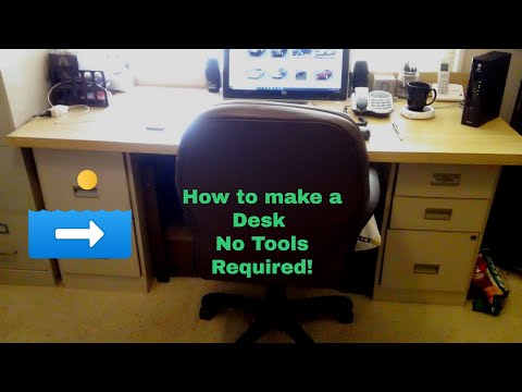 How to build a cheap desk  NO tools required