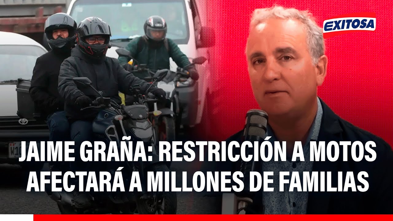🔴🔵 Prohibición de 2 personas a bordo de una moto afectará a millones de familias, según Jaime Graña