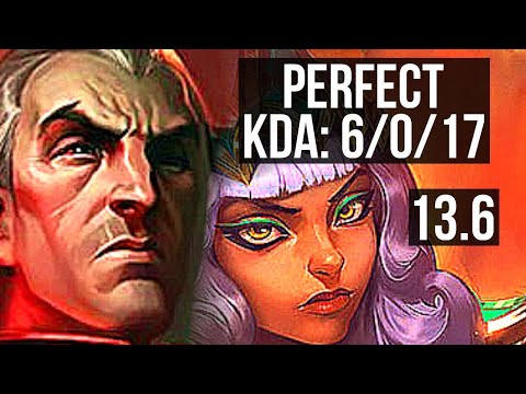 SWAIN vs QIYANA (TOP) | 6/0/17, 900+ games, 1.1M mastery, Dominating | KR Master | 13.6