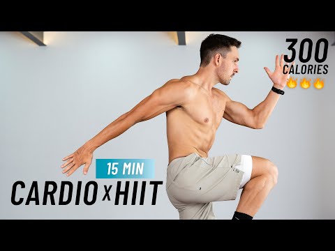 15 Min Intense HIIT Workout For Fat Burn - Full body Cardio, No Equipment, No Repeat