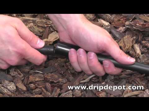 How to use a compression coupler in a drip irrigation system