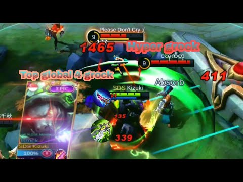 How to dominant with tank | hyper grock Gameplay | MLBB