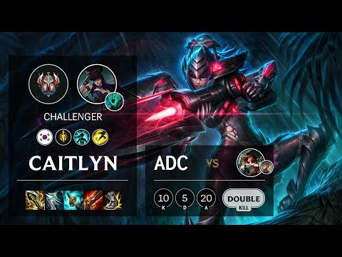 Caitlyn ADC vs Miss Fortune - KR Challenger Patch 10.25b