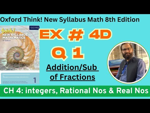 Exercise 4D Question 1 Oxford Think New Syllabus 8th Edition Math D1 Solutions