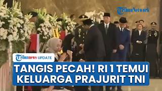 Tangis Pecah Presiden Prabowo saat Temui Keluarga 3 Prajurit TNI yang Gugur di Bandara Soetta