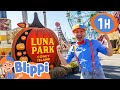 Blippi Rides Rollercoasters At Coney Island Halloween Videos For Kids And Families