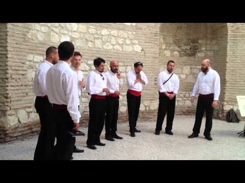 Split male choir