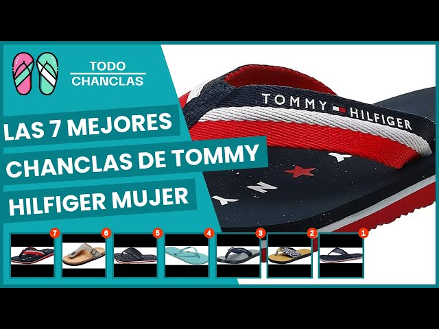 Vídeo relacionado con Tommy Hilfiger Chanclas Mujer Tommy Loves NY Beach Sandal Zapatillas de baño, Azul (Midnight), 37