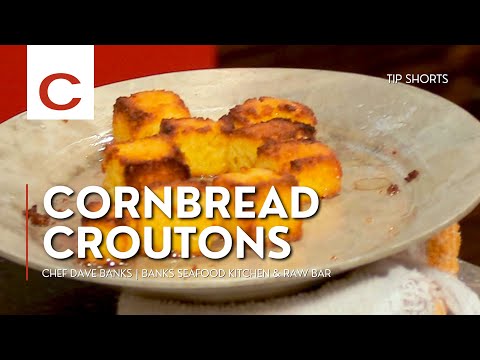 Cornbread Croutons | Chef Dave Banks | Tips #shorts