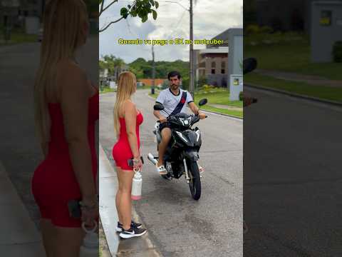 Deu de cara com a ex no motouber