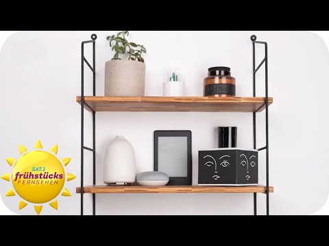 Möbel aus Essstäbchen - Designerregale aus alten Holzstäbchen | SAT.1 Frühstücksfernsehen