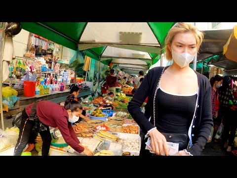 Cambodian Wet Market, Boeung Trabek Plaza, Phnom Penh Sunday Morning tour