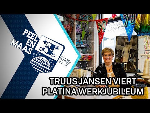 Truus Jansen viert platina werkjubileum - 12 maart 2021 - Peel en Maas TV Venray