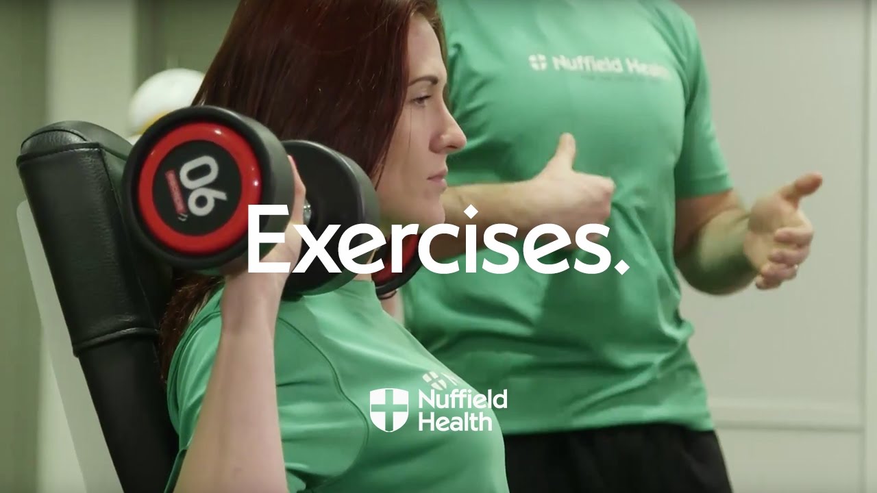 How to Perform a Seated Dumbbell Shoulder Press | Nuffield Health - YouTube