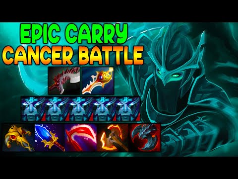 EPIC CARRY PHANTOM ASSASSIN - CANCER BATTLE - DOTA 2 GAMEPLAY