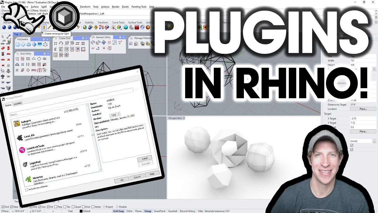 How to Download and Install PLUGINS in Rhino! (Step by Step Tutorial)